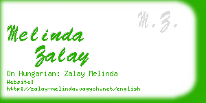 melinda zalay business card